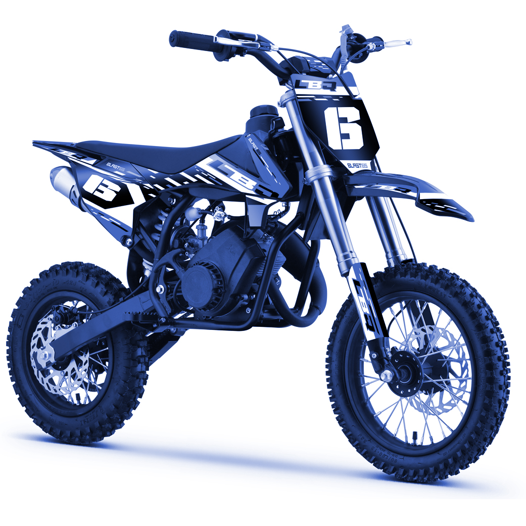 Moto enfant 65cc LBQ BLAST, bleu