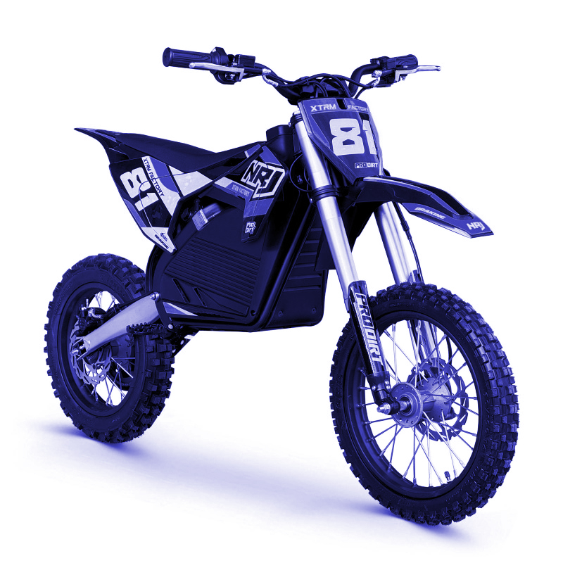Motocross électrique 2000w pour enfants, bleue