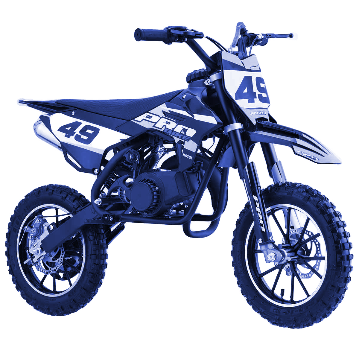 Moto 50cc pour enfants, bleue de la marque Probike