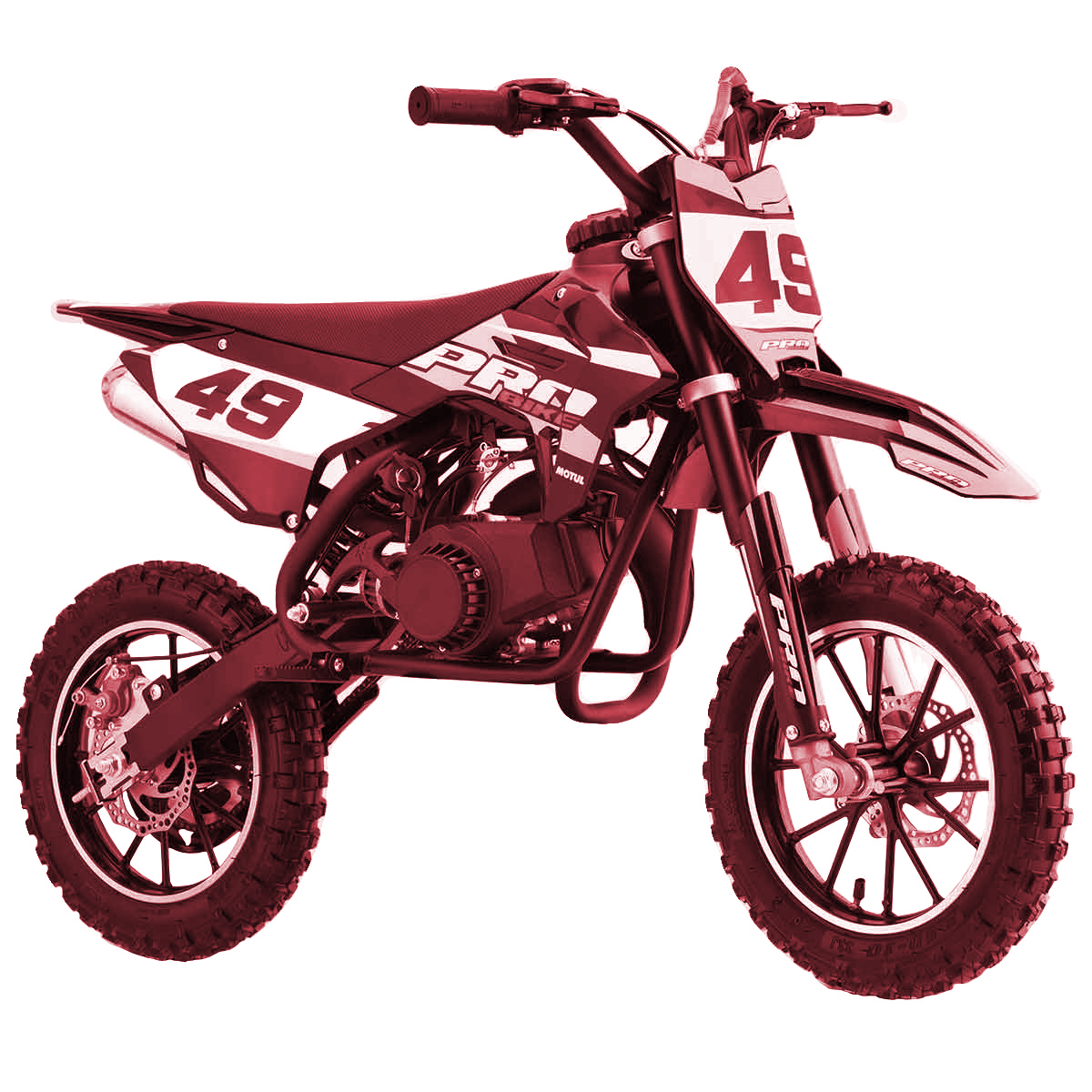 Pocket cross rouge 49cc Probike pour enfants