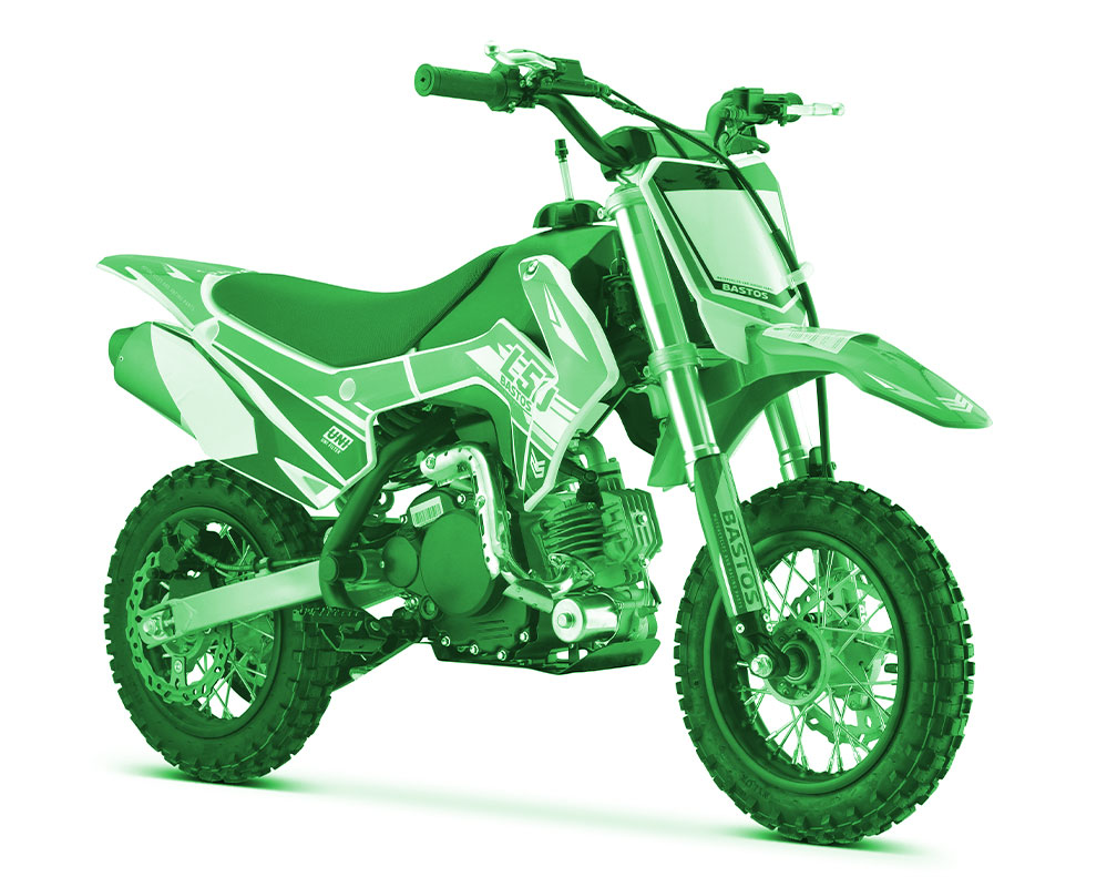 mini cross 50cc verte Bastos bike L50