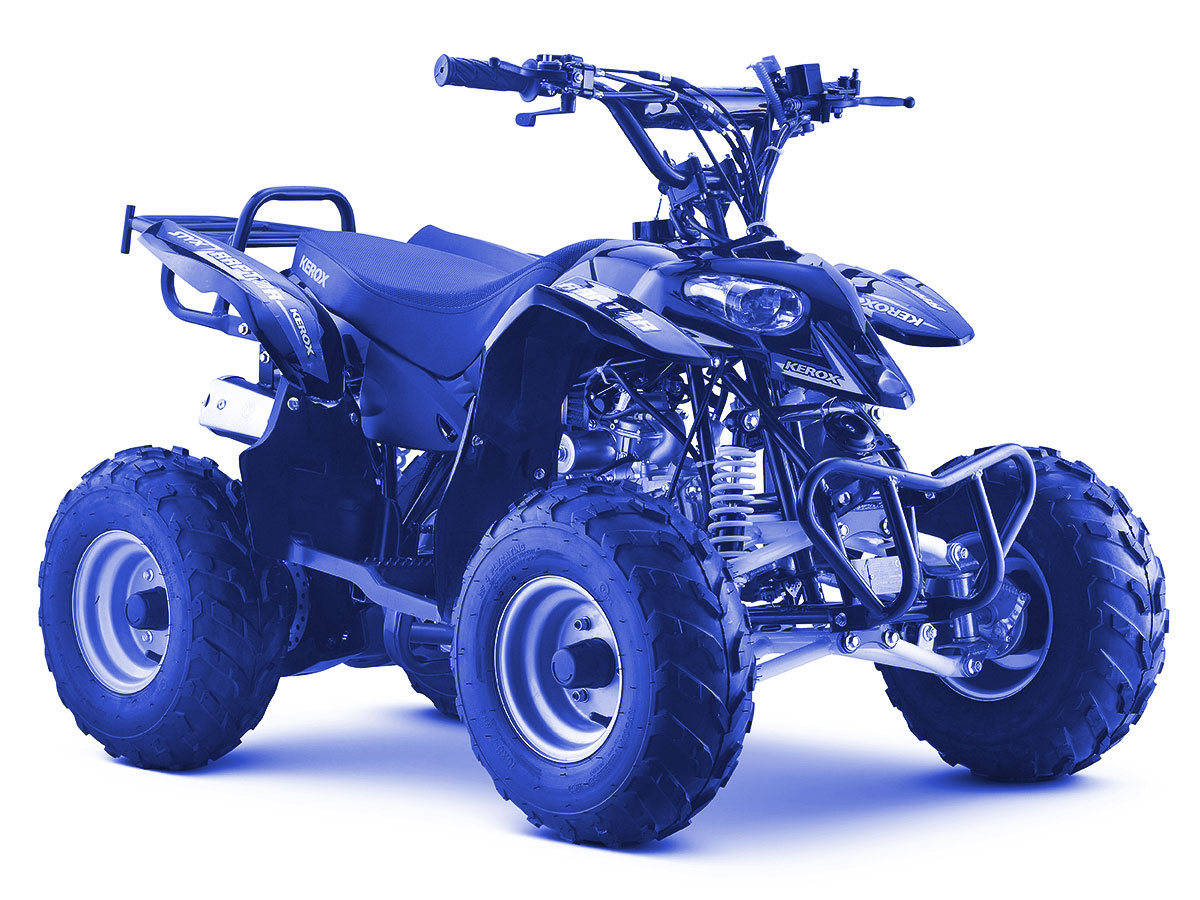 Quad 110 enfant BLEU Raptor de chez Kerox