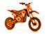 Moto électrique 1800W orange Kerox e-storm