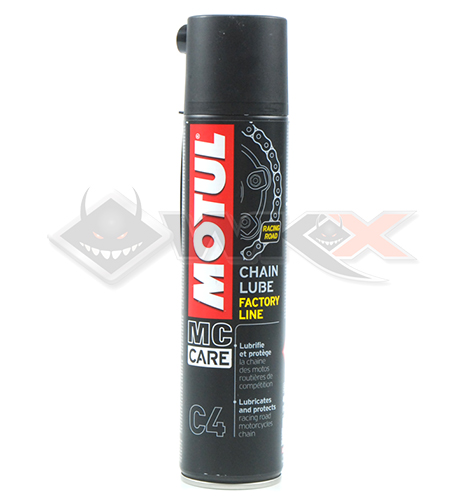 Spray Graisse Chaîne Moto MOTUL C4 Lubrifiant Ligne Usine - 400 Ml (Neuf, France)