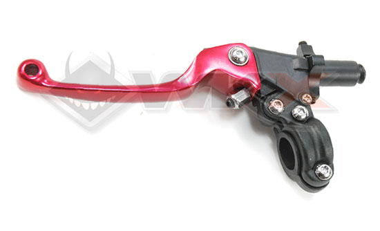 Levier embrayage rouge pour dirt bike, pit bike et mini moto