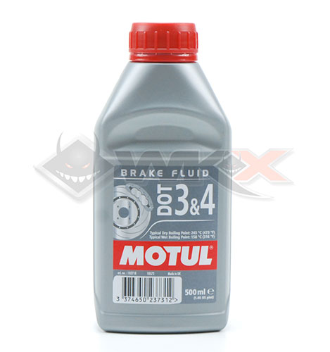 Liquide de frein MOTUL DOT 3 et DOT 4 pour dirt bike, pit bike et mini moto