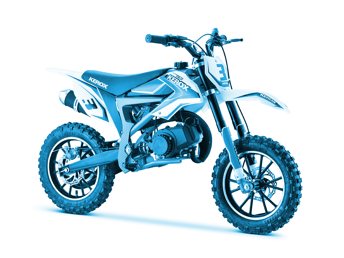 pocket cross 50cc Kerox Mico, bleu