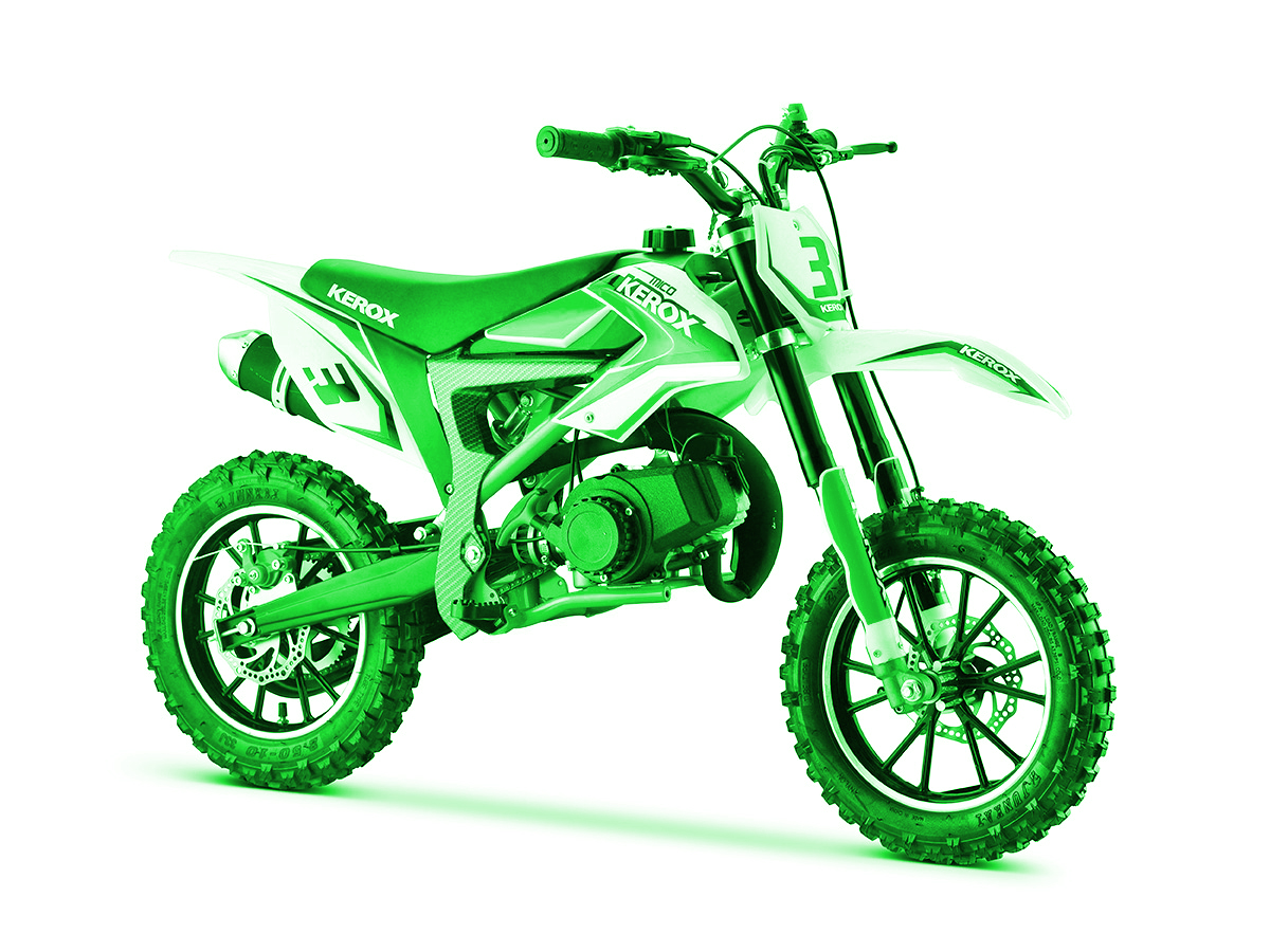 Maillot Moto cross enfant 7 - 10 ans vert