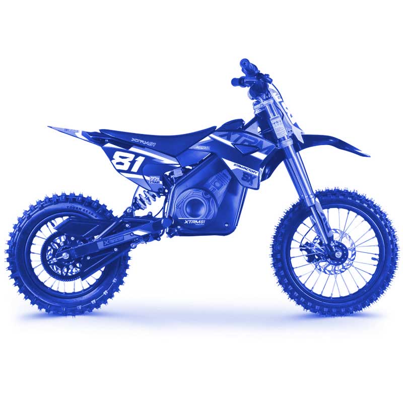 dirt électrique 1300w bleue pour enfants