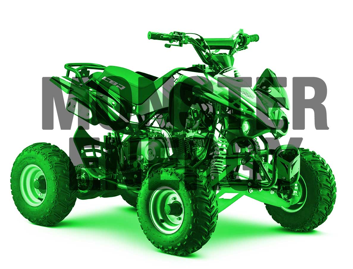 Quad 125cm3 pour enfants, LBQ Panthera, modèle Monster Energy