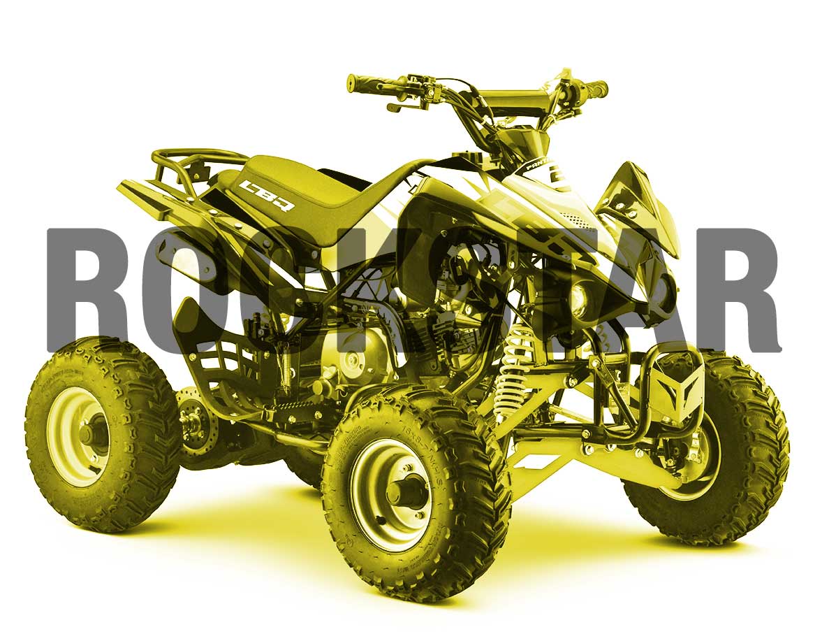 Quad pour enfants, 125cm3, LBQ Panthera, Rockstar