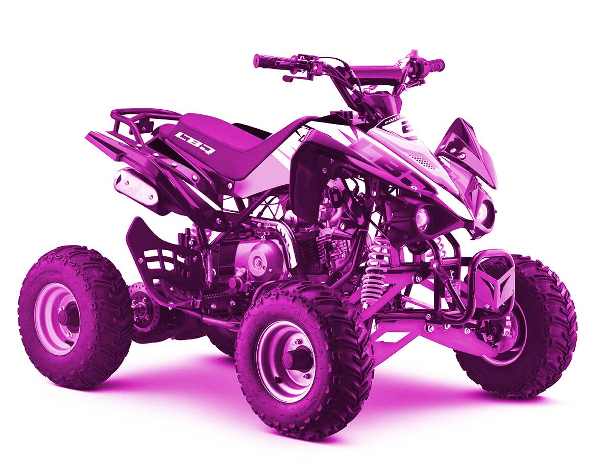 Quad 125 Rose pour enfants, LBQ Panthera