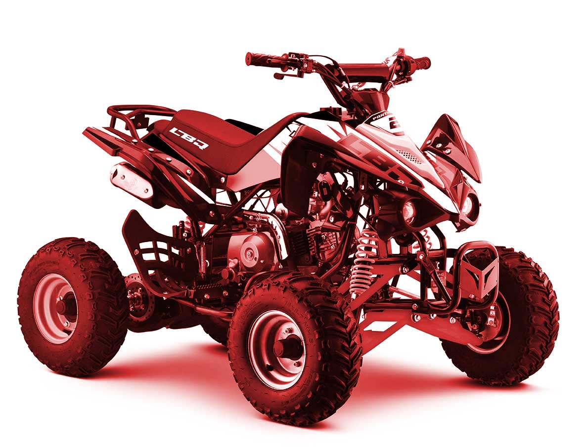 Quad 125cc enfant, couleur rouge, LBQ Panthera