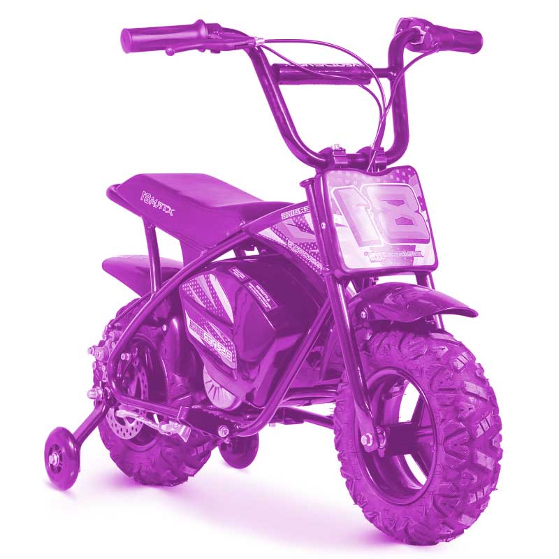 Moto électrique enfant 250w rose