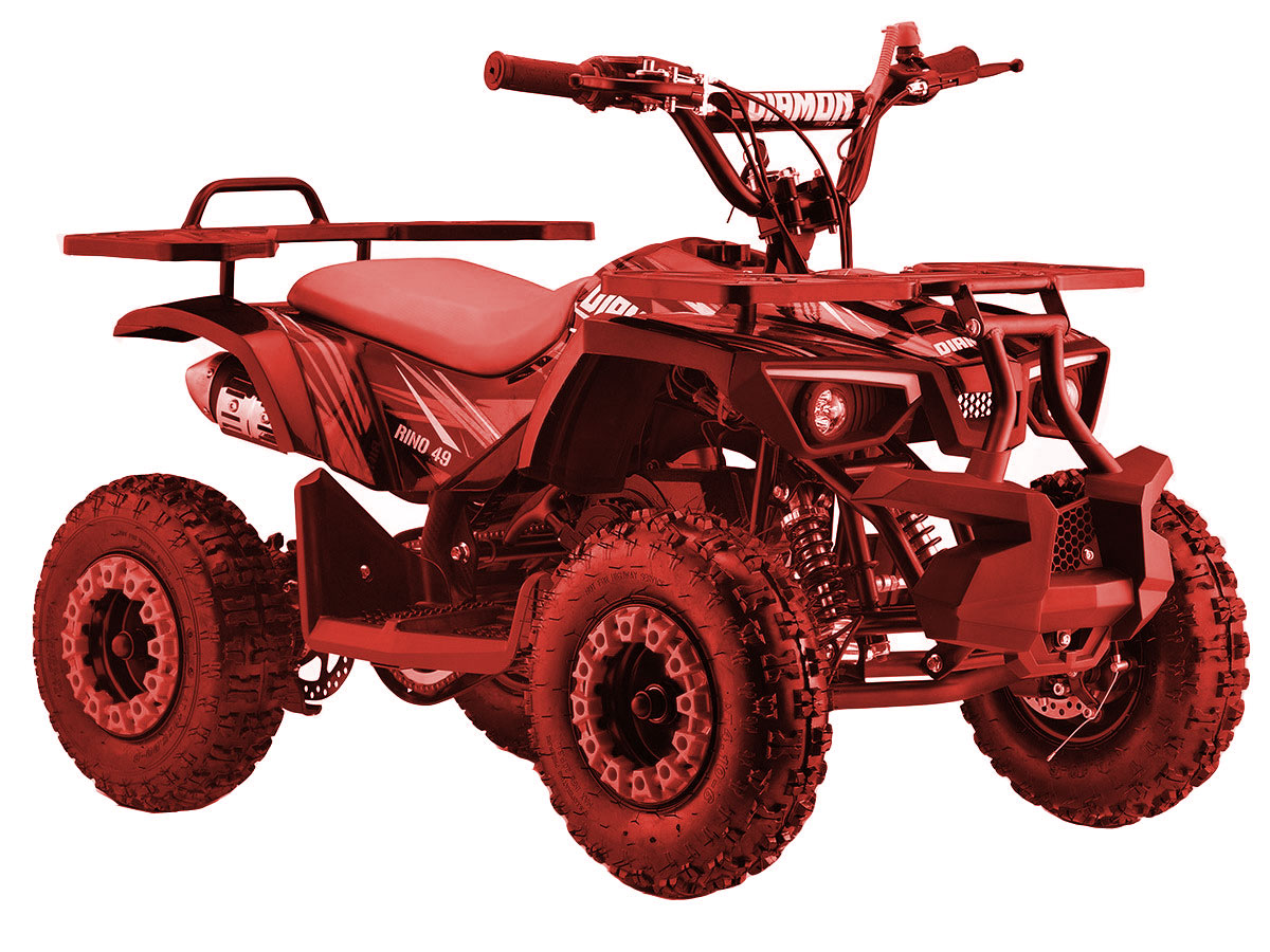 Mini quad 49cm3 rouge de la marque DIAMON