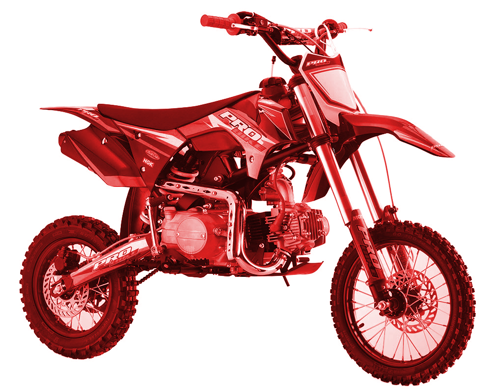 Pit bike 125cc probike, rouge