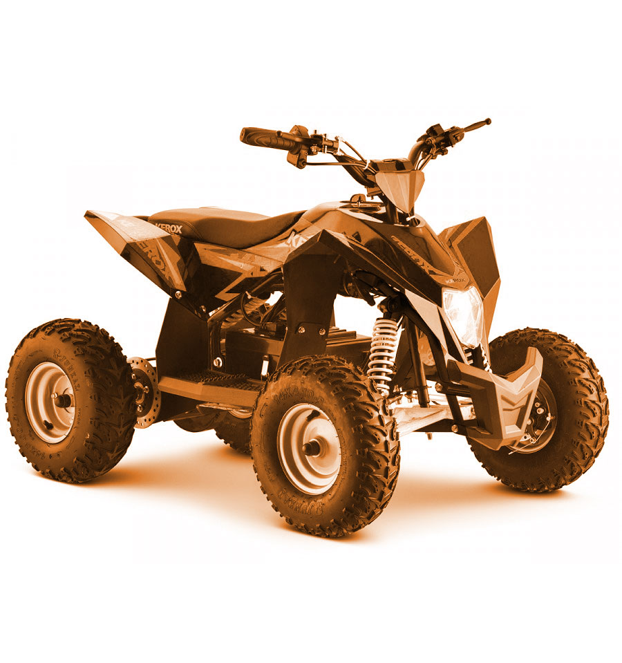 Quad enfant électrique 1000w, orange, de chez Kerox, modèle E-MKT 