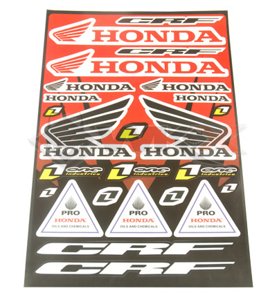stickers autocollant honda pour pit bike, dirt bike et mini moto