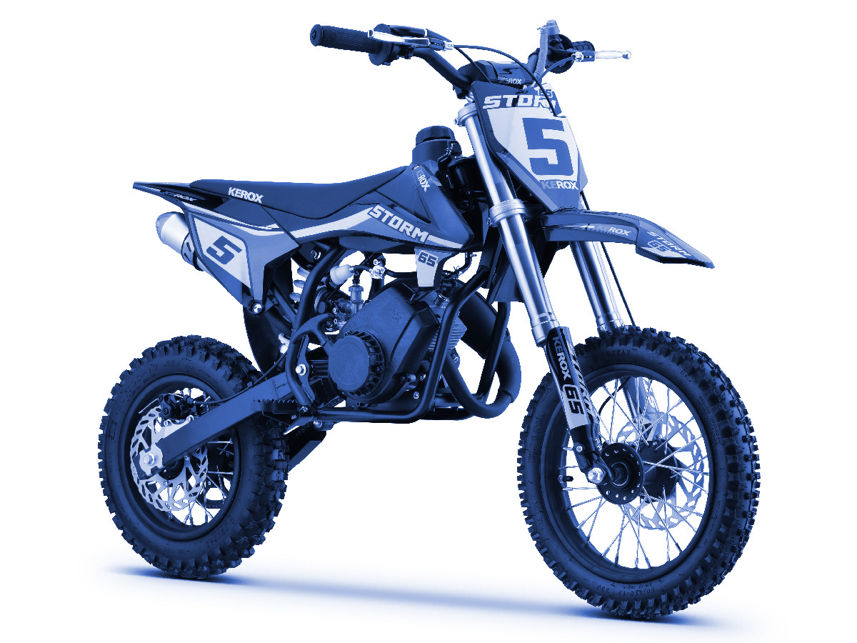 Moto enfant 65cc Kerox Storm, bleu