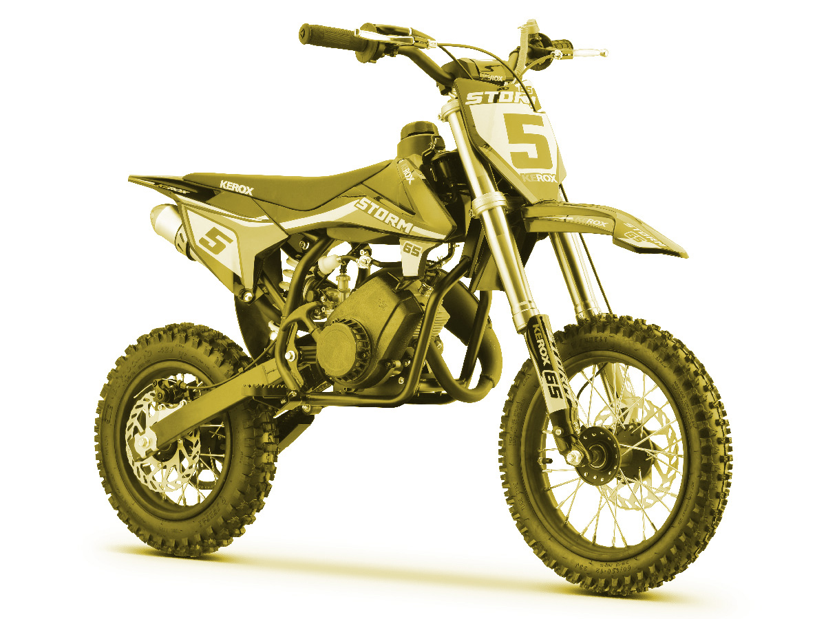pocket cross 65cc Kerox Storm, jaune