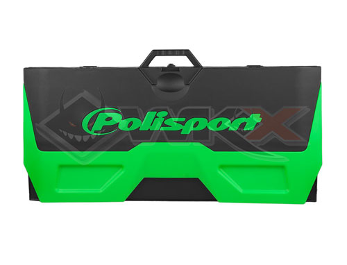 Tapis paddock enviornnemental vert pour dirt bike, pit bike et mini moto
