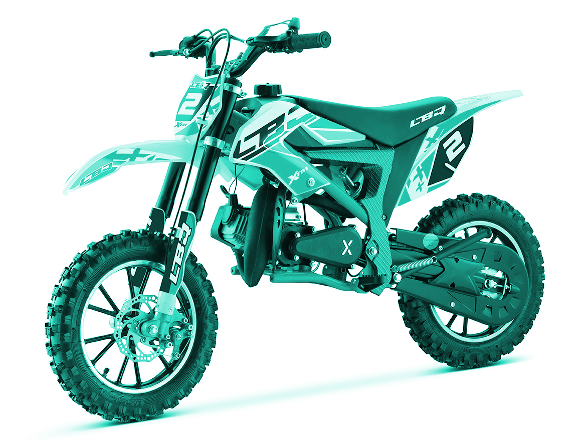 pocket cross 50cc xtm500, bleu