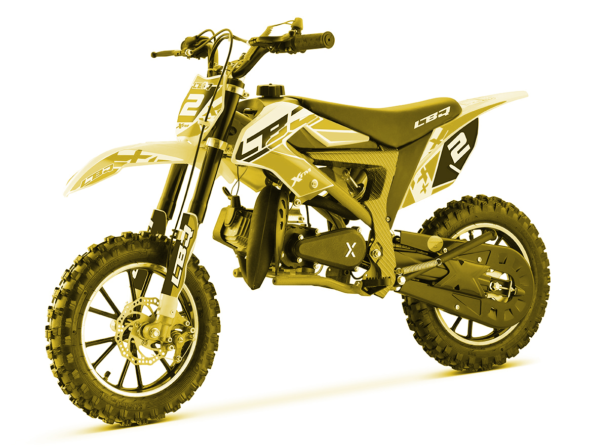 pocket cross 50cc xtm500, jaune