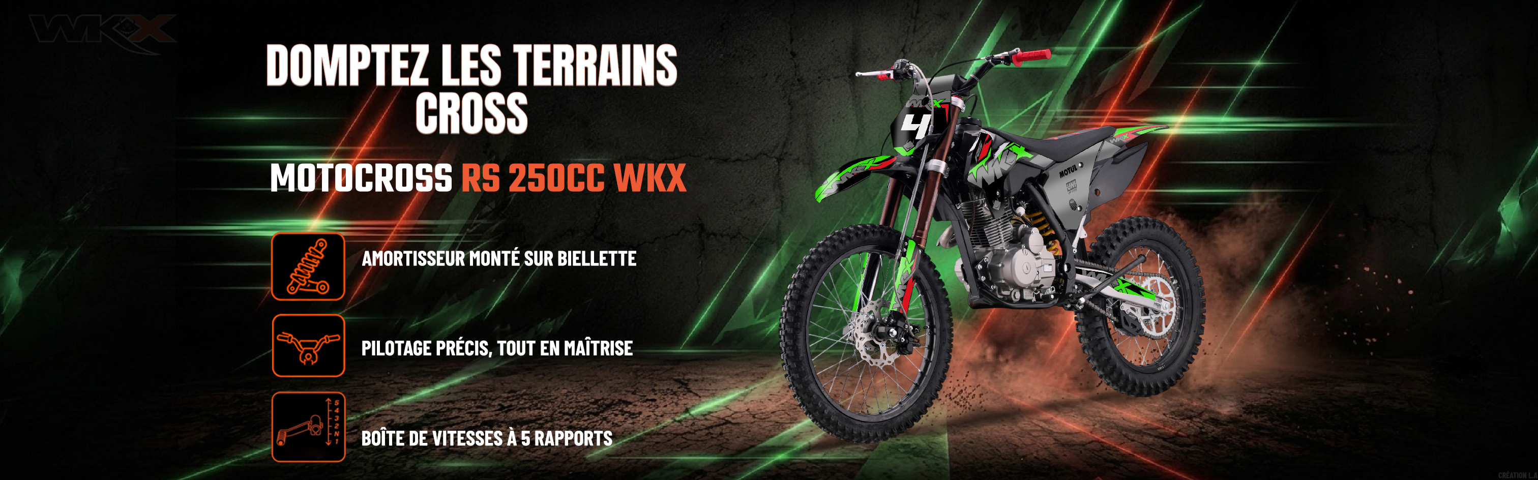 MOTOCROSS 250CC RS WKX -VERT